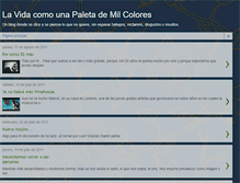 Tablet Screenshot of lavidacomounapaletademilcolores.blogspot.com