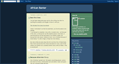Desktop Screenshot of africanbanter.blogspot.com