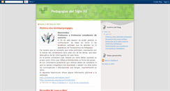 Desktop Screenshot of pedagogiasdelsigloxx.blogspot.com