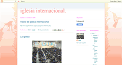 Desktop Screenshot of iglesia-internacional.blogspot.com