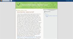 Desktop Screenshot of diamondroseshears-businessscam.blogspot.com
