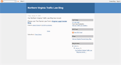 Desktop Screenshot of northernvirginiatrafficlaw.blogspot.com