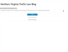 Tablet Screenshot of northernvirginiatrafficlaw.blogspot.com