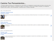 Tablet Screenshot of caminatuspensamientos.blogspot.com