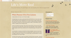 Desktop Screenshot of lifesmorereal.blogspot.com