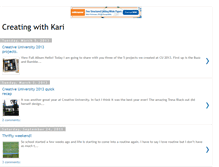 Tablet Screenshot of creatingwithkari.blogspot.com