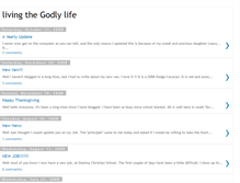 Tablet Screenshot of livingthegodlylife.blogspot.com