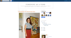 Desktop Screenshot of feminineasaverb.blogspot.com