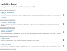 Tablet Screenshot of evolution-travel-opinioni.blogspot.com