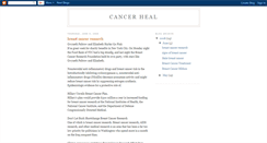 Desktop Screenshot of cancer-heal.blogspot.com