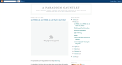 Desktop Screenshot of paradigmgauntlet.blogspot.com