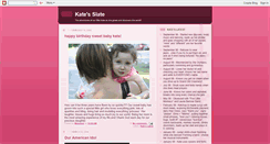 Desktop Screenshot of katesslate.blogspot.com