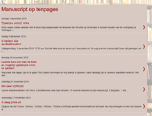 Tablet Screenshot of manuscriptoptenpages.blogspot.com