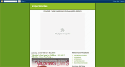 Desktop Screenshot of experiencias-es-red.blogspot.com