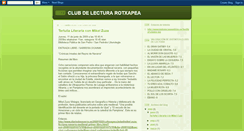 Desktop Screenshot of clubdelecturarotxapea.blogspot.com