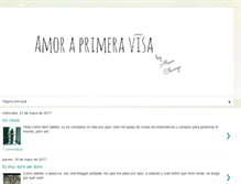 Tablet Screenshot of amoraprimeravisa.blogspot.com