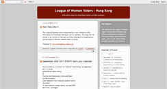 Desktop Screenshot of lwvhk.blogspot.com