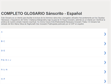 Tablet Screenshot of glosariosanscrito.blogspot.com