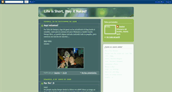 Desktop Screenshot of lifeisshortplayitnaked.blogspot.com