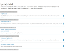 Tablet Screenshot of lycralyricist.blogspot.com