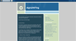 Desktop Screenshot of digra2007.blogspot.com