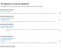 Tablet Screenshot of biotechisthefuture.blogspot.com