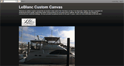Desktop Screenshot of leblanccustomcanvas.blogspot.com