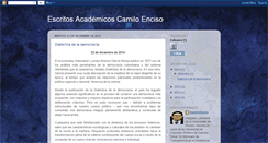 Desktop Screenshot of escritosacademicoscamiloencisov.blogspot.com