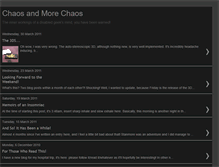 Tablet Screenshot of chaosandmorechaos.blogspot.com
