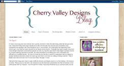 Desktop Screenshot of cherryvalleydesigns.blogspot.com