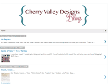 Tablet Screenshot of cherryvalleydesigns.blogspot.com