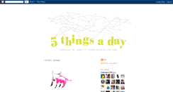 Desktop Screenshot of 5thingsdaily.blogspot.com