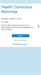 Mobile Screenshot of healthconsciousmommas.blogspot.com