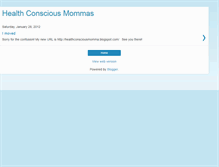 Tablet Screenshot of healthconsciousmommas.blogspot.com