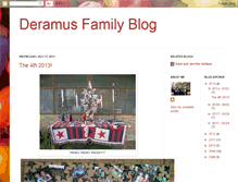 Tablet Screenshot of deramusfamilyblog.blogspot.com