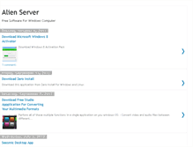 Tablet Screenshot of alienserver.blogspot.com