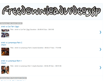 Tablet Screenshot of freedownloadvideo3gp.blogspot.com