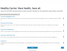 Tablet Screenshot of healthycarrier.blogspot.com