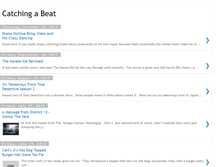 Tablet Screenshot of catchingabeat.blogspot.com