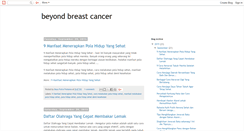 Desktop Screenshot of beyond-breast-cancer.blogspot.com