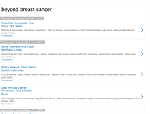 Tablet Screenshot of beyond-breast-cancer.blogspot.com