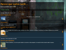 Tablet Screenshot of parecequevuelvotarde.blogspot.com