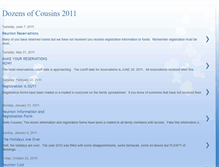 Tablet Screenshot of dozensofcousins2011.blogspot.com