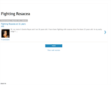 Tablet Screenshot of fightingrosacea.blogspot.com
