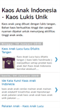 Mobile Screenshot of kaosanakindonesia.blogspot.com