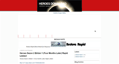 Desktop Screenshot of heroes-download.blogspot.com