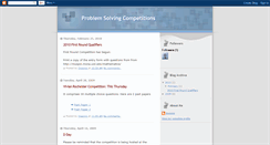 Desktop Screenshot of problemsolvingcompetitions.blogspot.com
