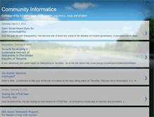 Tablet Screenshot of e-communityinformatics.blogspot.com