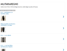 Tablet Screenshot of militariaregno.blogspot.com