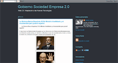 Desktop Screenshot of gobiernosociedadempresa20.blogspot.com